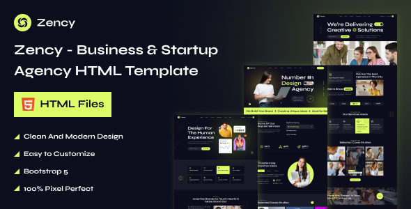 Zency - Business & Startup Agency HTML Template