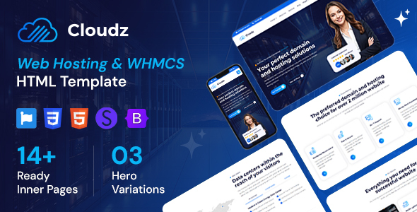 Cloudz - Web Hosting & WHMCS HTML Template