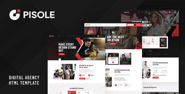 Pisole - Digital Agency HTML Template