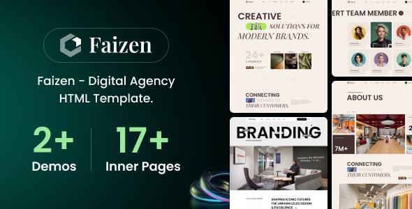 Faizen - Digital Agency HTML5 Template
