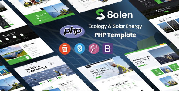Solen - Ecology & Solar Energy PHP Template