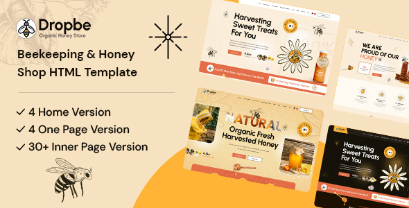Dropbe – Beekeeping and Honey Shop HTML Template