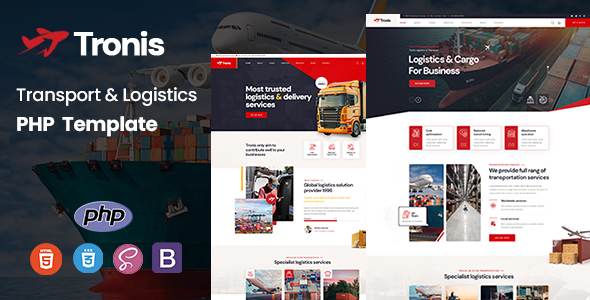 Tronis - Transport & Logistics PHP Template