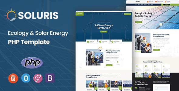 Soluris - Ecology & Solar Energy PHP Template