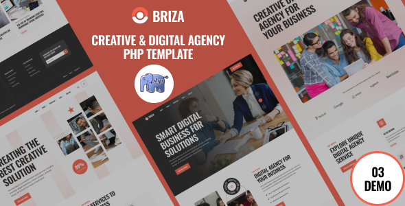 Briza – Creative Digital Agency PHP Template