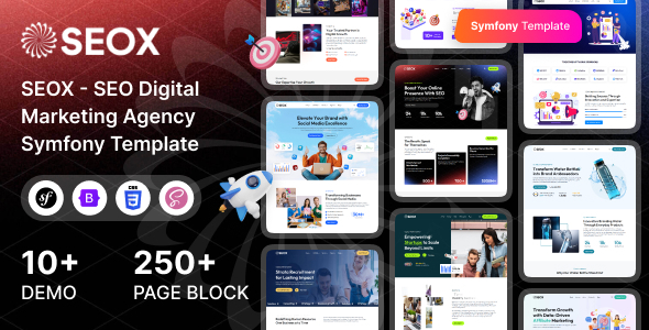SEOX - SEO & Digital Marketing Agency Symfony Template
