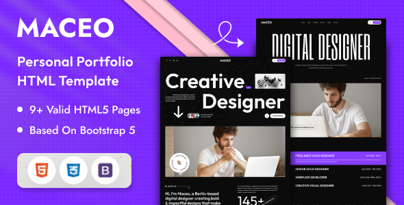 Maceo - Personal Portfolio HTML Template