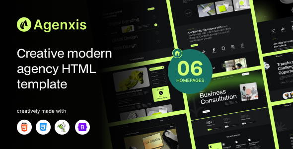 Agenxis - Creative Modern Agency HTML Template