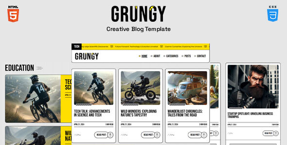 Grungy - Blog Template