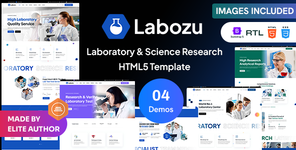Labozu - Laboratory & Science Research HTML5 Template