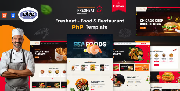 Fresheat - Food & Restaurant PHP Template