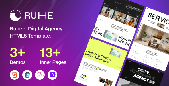 RUHE - Digital Agency HTML5 Template