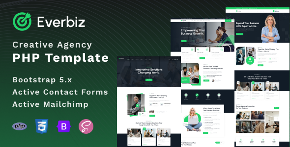 Everbiz - Creative Agency PHP Template