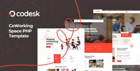 Codesk - Coworking Space PHP Template