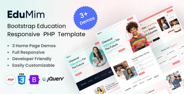 Edumim – Education & Online Course PHP Template