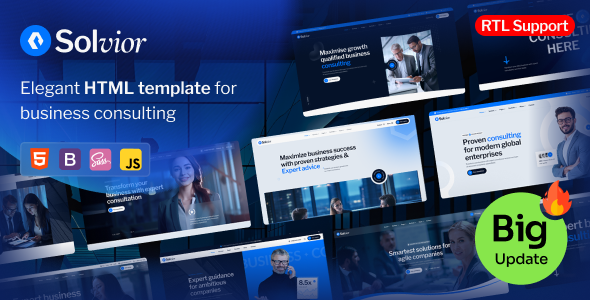 Solvior - Business Consulting HTML Template