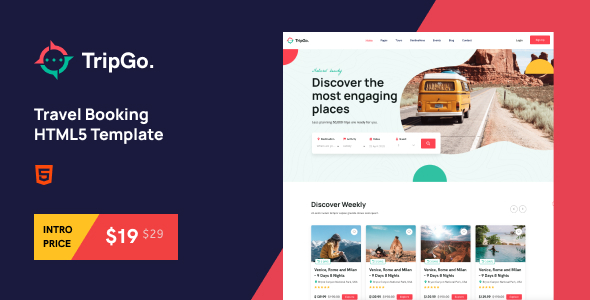 Tripgo - Travel Booking HTML5 Template