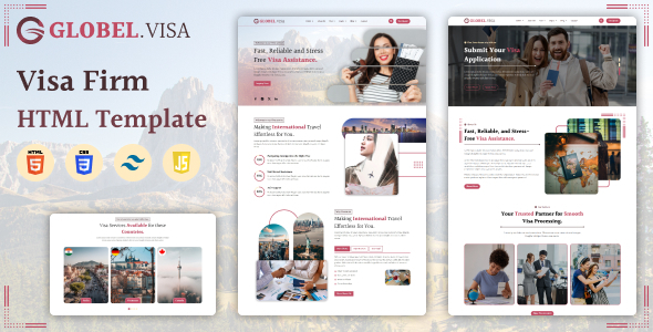 GlobalVisa – Immigration & Visa Consulting HTML5 Template