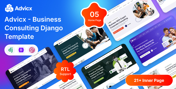 Advicx - Django Business Consulting Template