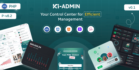Ki-admin PHP Admin Dashboard Template