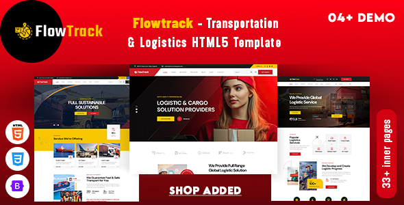Flowtrack - Transportation & Logistics HTML Template