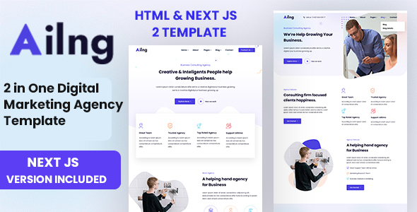 Ailng - 2 in One Digital Marketing Agency Template
