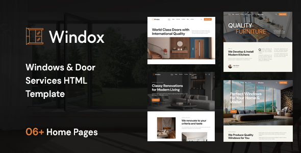 Windox | Windows & Doors Services HTML Template
