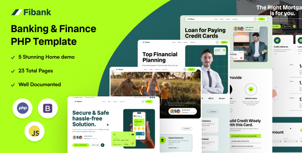 Fibank - Banking & Finance PHP Template