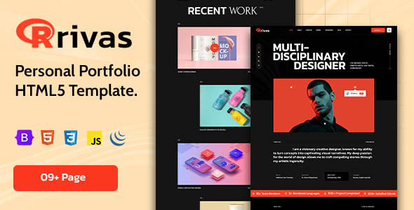 Rivas - Personal Portfolio HTML5 Responsive Template