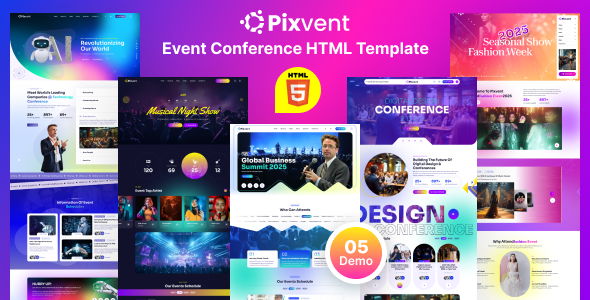 Pixvent - Event & Conference HTML Template