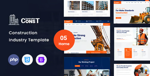 Const - Construction PHP Template