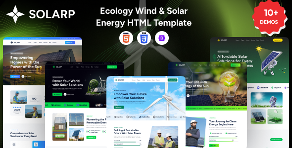 SolarP - Ecology Wind & Solar Energy HTML Template