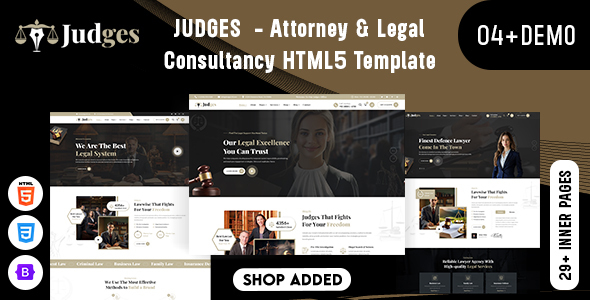 Judges - Attorney & Legal Consultancy HTML5 Template