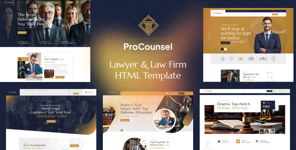 ProCounsel – Law Firm HTML Template