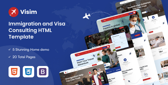 Immigration and Visa Consulting HTML Template
