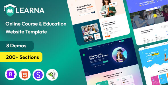 Learna - Education & Online Courses Template