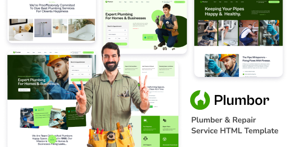 Plumbor - Plumber Service HTML5 Template