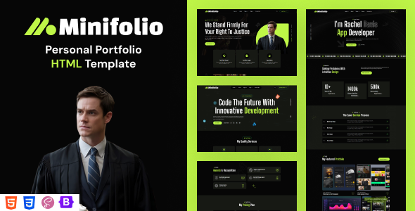 Minifolio – Personal Portfolio HTML Template