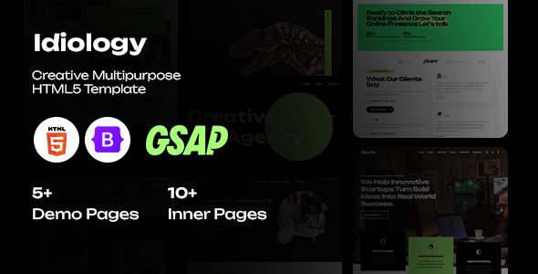 Idiology - Creative & Corporate Multipurpose HTML5 Template