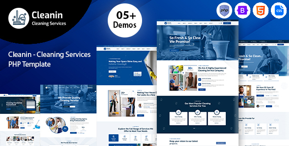 Cleanin - Cleaning Services PHP Template