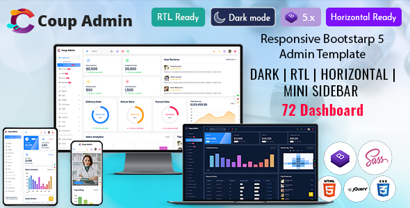 Coup - Bootstrap Admin Dashboard HTML Template