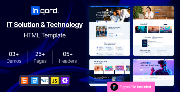 Inqord - IT Solutions & Technology Services HTML5 Template