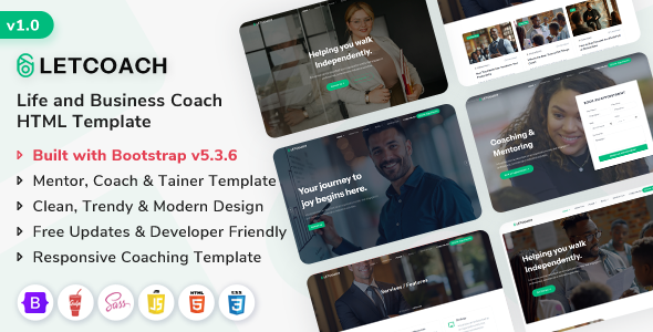 Letcoach - Life and Business Coach HTML Template