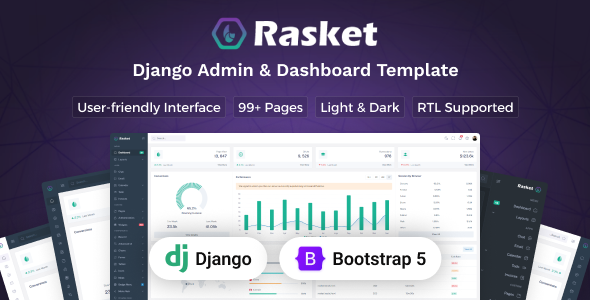 Rasket - Django Admin Dashboard Template