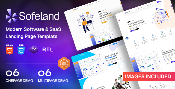 Sofeland – Modern Software & SaaS Landing Page Template
