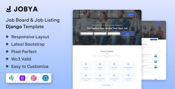 Jobya - Django Job Board & Job Listing Template
