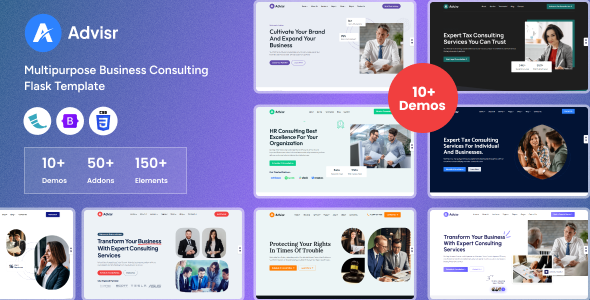 Advisr - Flask Multipurpose Business Consulting Template