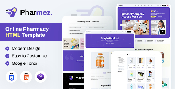 Pharmez | Online Pharmacy HTML Template