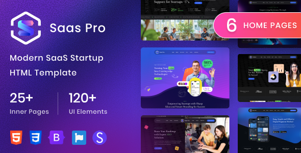 SaaSPro - Startup & SaaS HTML Template
