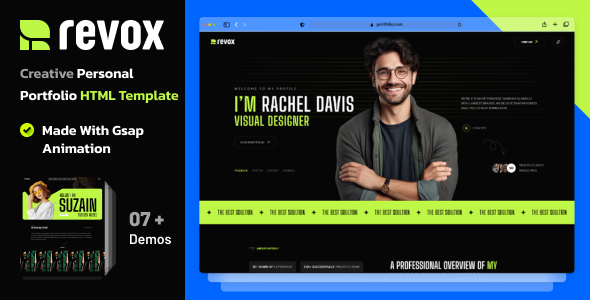 Revox - Creative Personal Portfolio HTML Template